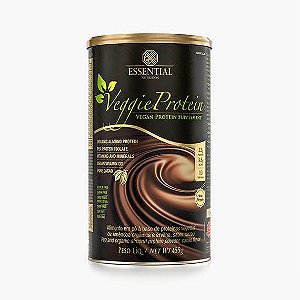 Veggie Protein Cacao 455 g - 13 doses Proteína da Amêndoa e Proteína Isolada da Ervilha - ESSENTIAL
