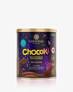 Chocoki 300 g - 20 porções Achocolatado polivitamínico sem açúcar - ESSENTIAL