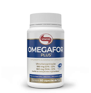Omegafor Plus 1000 mg 60 Cápsulas - VITAFOR