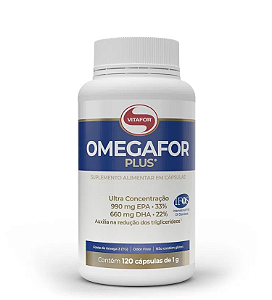 Omegafor Plus 1000 mg 120 Cápsulas - VITAFOR