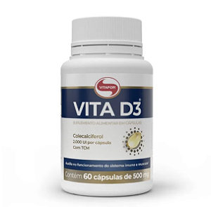 Vitamina D - Vita D3 2000UI 60 caps - VITAFOR