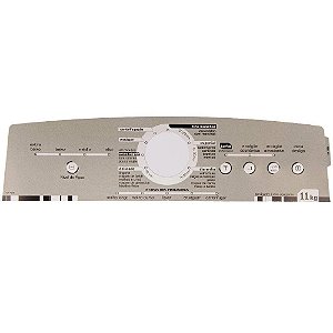 Painel Decorativo Compatível Lavadora Brastemp BWL11 Inox - W10270465