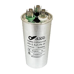 CAPACITOR DUPLO 45+2.5UF 440V - AR CONDICIONADO