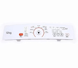 Conjunto Console Plástico e Placa de Interface Original Lavadora Brastemp 12KG BWH12A Bivolt - W10772235
