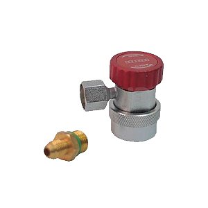 Engate Rápido Alta para Gás R134a 1/4" SAE Macho e 1/4" NPT Fêmea