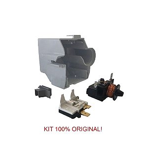 Relé e Protetor Térmico Compressor Embraco Geladeira / Freezer 1/5 127V Egas70 - com Caixa
