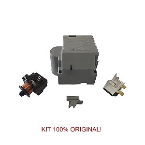 Rele e Protetor Térmico Embraco 1/4+ EGAS80  220V/60Hz - com Caixa
