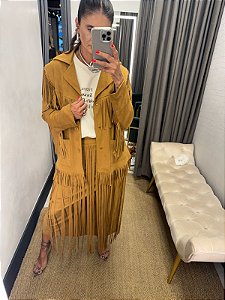 JAQUETA LONGA FRANJAS
