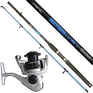 Kit Pescaria Vara 1,80m 15-30lb + Molinete 3000 Shark Saint