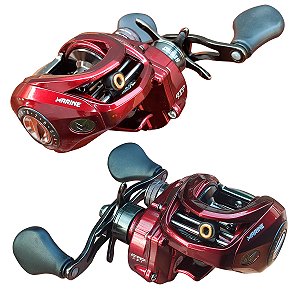 Carretilha 8 Rolamentos Brisa Lite 8000 Marine Sports 7.5:1 Duplo Sistema de Freio