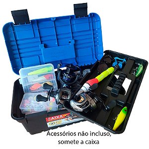 Caixa de Pesca Ferramentas Grande Resistente Bandeja Móvel