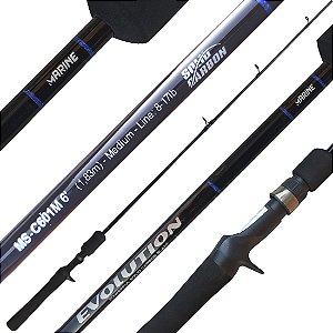 Vara Carretilha Evolution C601M 8-17lb Potencia Media 1,83m
