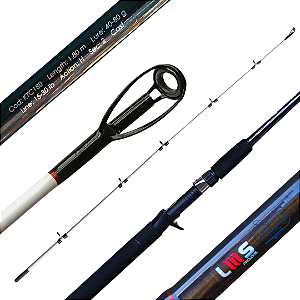 Vara Lumis Rods Katra para Carretilha 1,80m 30lb 2 Partes Lure 80g