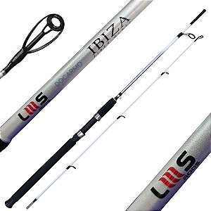 Vara para Molinete Lumis Ibiza 5'9 Pés 25lbs 1,80m 2 partes Vara para Pesqueiro Rio