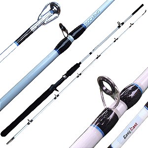 Vara de Pesca 40lb para Carretilha Fibra de Vidro Maciça Lumis 2,10 2 Partes