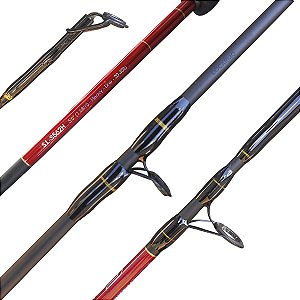 Vara Molinete 20-40lb Selenium Red Maruri 1,68m 2 Partes Fibra de Vidro Maciça