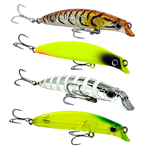 Isca Artificial Yara Destroyer Meia Água 9,5cm 8g Com Garatéias Para Tucunarés