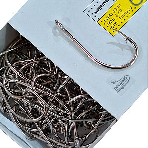 Anzol de Pesca Marine Sport Grande Espinhel 4330 8/0 100 Unidades