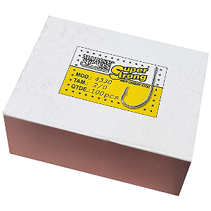 Anzol Marine Sports Super Strong 4330 Tamanho Numero 2/0 Caixa Com 100 Unidades