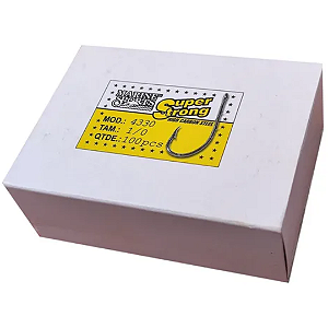 Anzol Marine Sports Super Strong 4330 Tamanho Numero 1/0 Caixa Com 100 Unidades