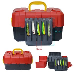 Maleta HI Caixa Estojo Organizador Para Grande Iscas Artificial