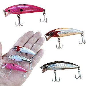 Kit 3 Iscas Artificial Inna 60 Pro Tuned Da Marine Sport Para Tucunaré