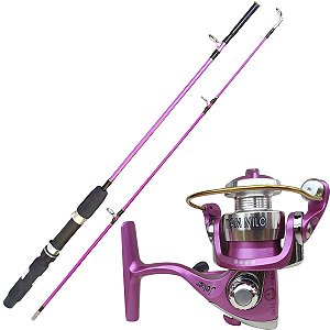 Kit Pesca Maruri Vara 1,35m E Molinete Alumínio Joker Milo