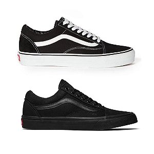 tenis vans com flor vermelha