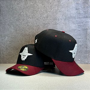 Boné Velho Jack preto/bordo