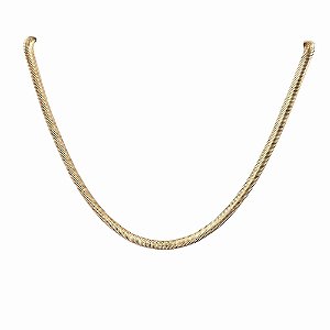 Corrente Folheada 18k Barriga de Cobra