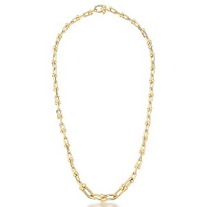 COLAR LISO ELO COM BOLINHAS LISAS FINO