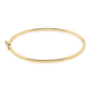 BRACELETE LISO ALGEMA FIO QUADRADO 2MM DOURADO