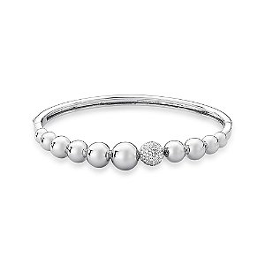 BRACELETE BAN. A RODIO CRAV. ZIRC BRANCA FRENTE BOLA