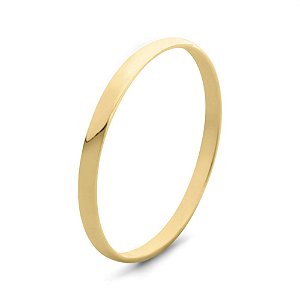 Aliança Lisa em Ouro Fina