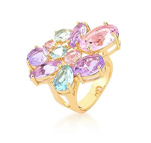 ANEL FOLHEADO 18K