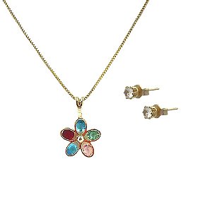 Conjunto Folheado 18k