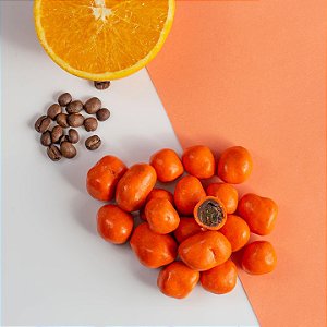 Dragee de damasco com café e laranja 100g