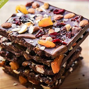 Barra de chocolate com frutas 80g