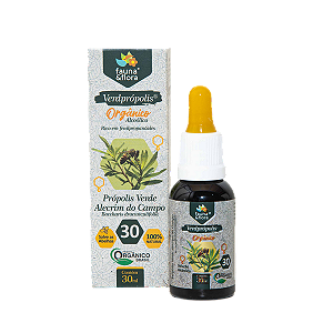 Própolis orgânico com álcool 30% 30ml