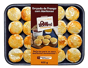 Bandeja de Empadas de Frango com Azeitona 500g Que Bomm