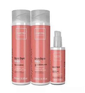 Kit Cadiveu Essentials Bye Bye Frizz + Leave-in - 3 Produtos