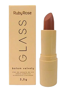 Batom Velvety Glass Ruby Rose