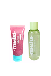 Kit Tônico Facial Melu + Sabonete Esfoliante Melu Tutti Fruit