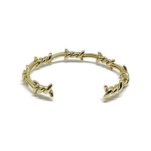 Bracelete Arame Farpado realismo Dourado [aço PREMIUM]