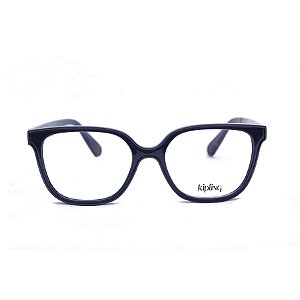Armação para Óculos de Grau Feminino Quadrado Azul Marinho Kipling