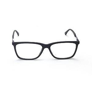Armação para Óculos de Grau Masculino Retangular Acetato Azul Marinho