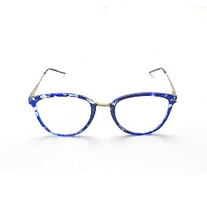 Armação para Óculos de Grau Feminino Azul Suzana