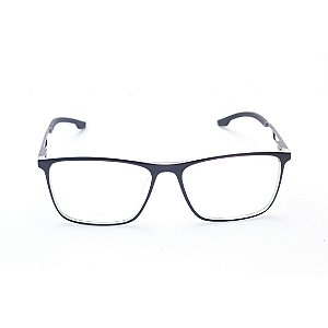 Armação para Óculos de Grau Masculino Acetato Retangular Preto