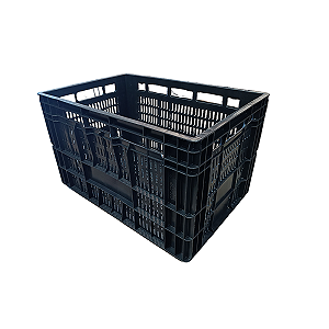Caixa Agricola Hortifruti Vazada Feira Plastica 75L
