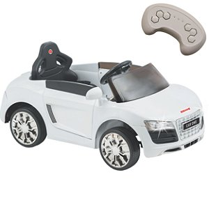 Carro Eletrico Biemme Car One AD Audi Branco 6V com Controle - Maçã Verde  Baby